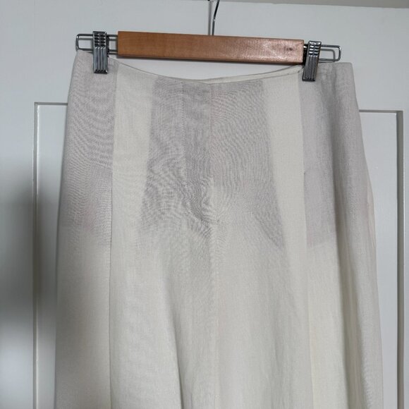 NWT Zara Linen Trousers - XS - White - Picture 5 of 6